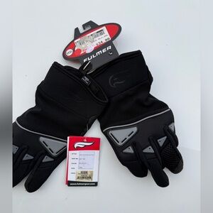 Fulmer Black and Gray Motorcycle Gloves
